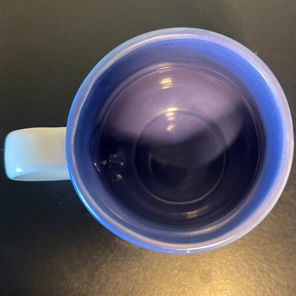 Vintage PFALTZGRAFF Hand Painted VILLA FLORA Blue & White Stoneware Mug ~ Mexico - Picture 5 of 7